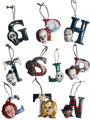 LE Slasher Letter Ornaments