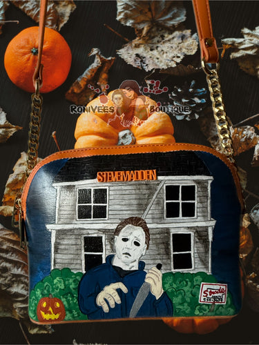 Handpainted Boogeyman Crossbody Purse