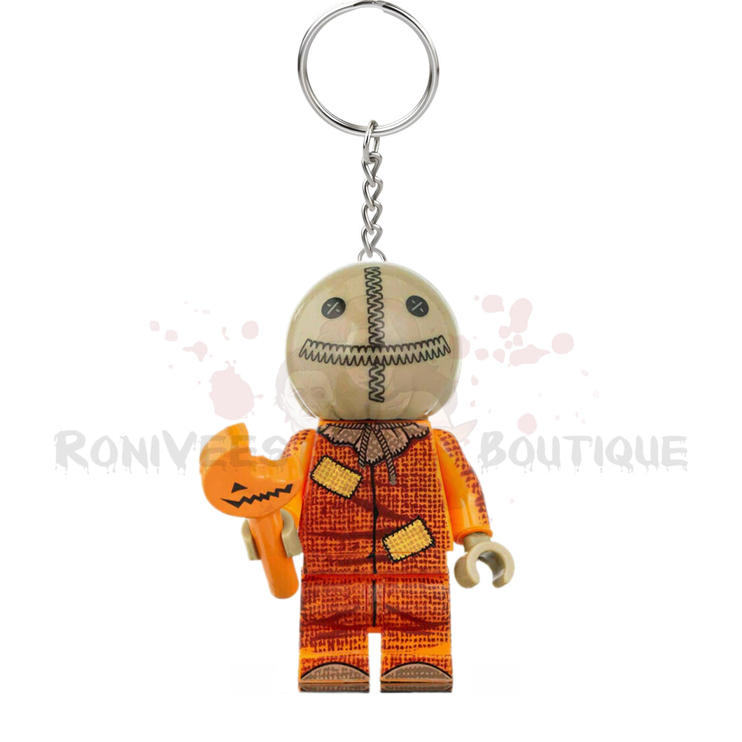 Trick R Treat SackHead Lego Keychains