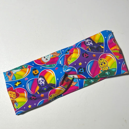 Lisa Frank Horror Guys Headwraps