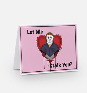 Let Me Stalk You Valentines Day Card
