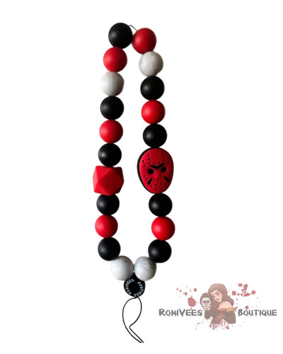 Red Mommas Boy Phone Charm Bracelet