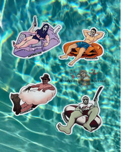 Summerween Horror Hunks Stickers