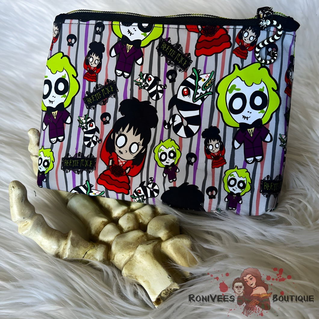 *LE* Zombie Beetlejuice Makeup Pouch