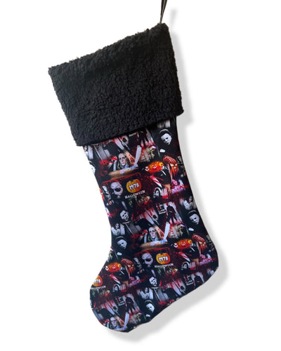 Halloween Collage Creepmas Stocking