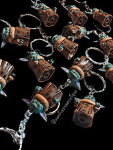 Load image into Gallery viewer, Baby Yoda Lego Keychains