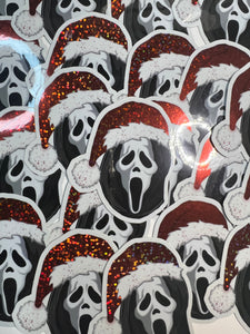 Santa Ghostie Stickers