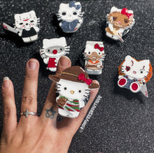Load image into Gallery viewer, Horror Themed Hello Kitties Gripper