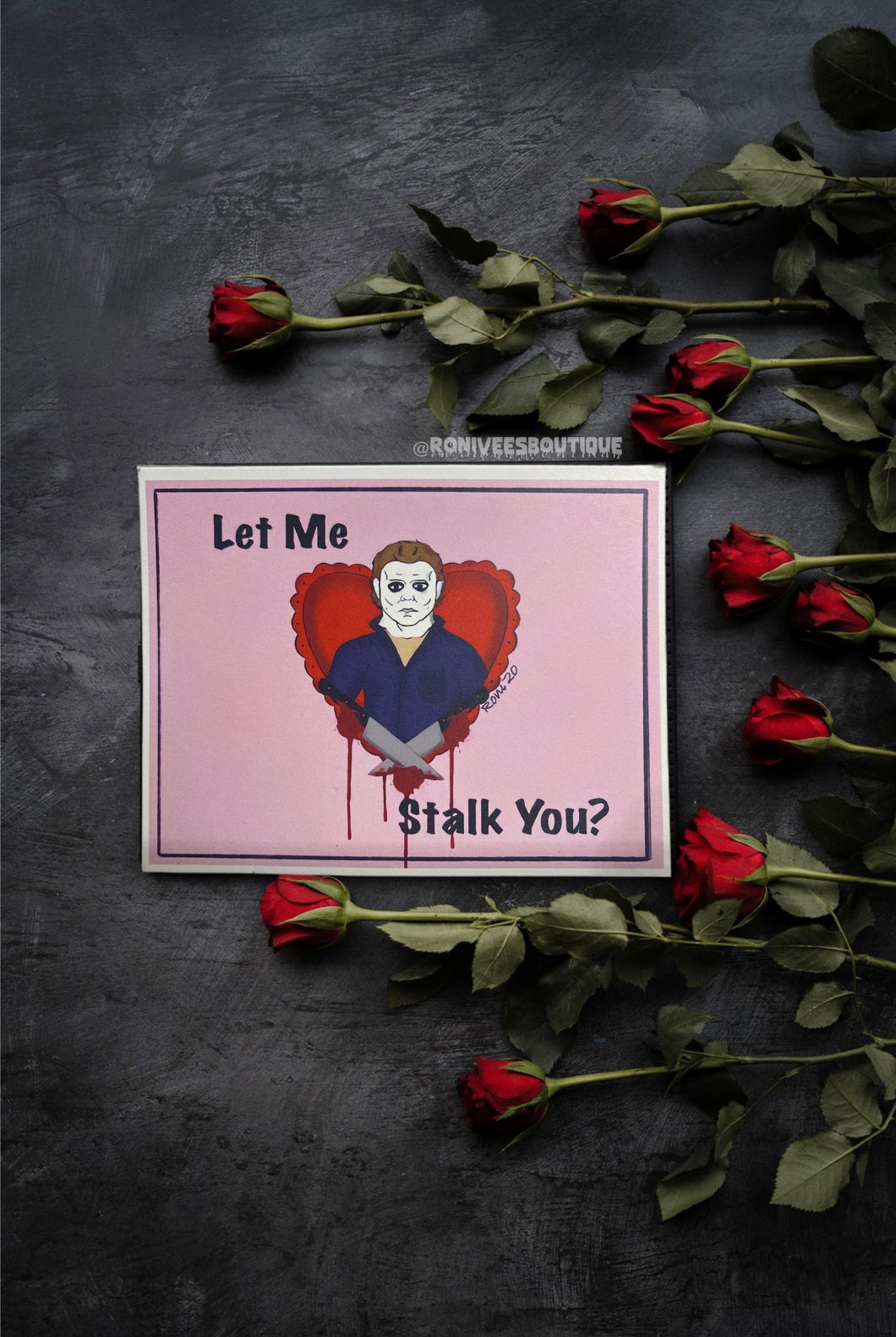 Let Me Stalk You Valentines Day Card