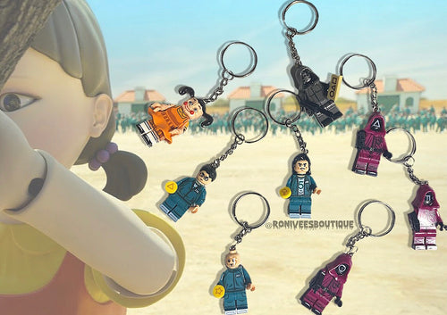 Squid Games Lego Keychains