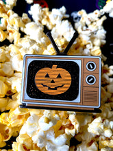 Load image into Gallery viewer, Halloween III Season Of The Witch Pumpkin Tv Enamel Pin