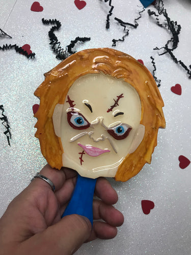 Chucky And Tiffany Hand Mirror