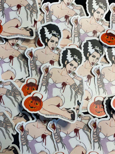 Bride Of Frankenstein Collab Stickers