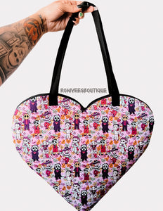 Killer Hearts Heart Tote Bag