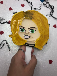 Chucky And Tiffany Hand Mirror