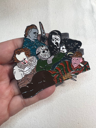 B-Grade The Slashers Club Enamel Pin