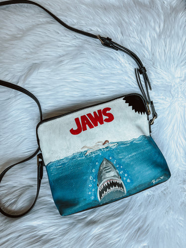 Handpainted Jaws Purse