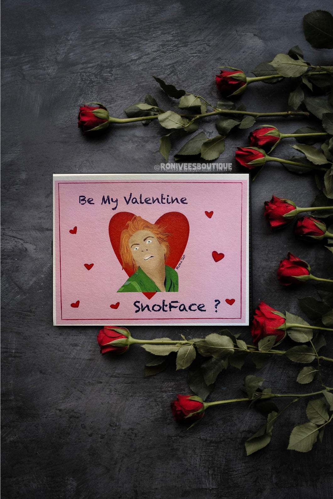 Snotface Valentines Day Card