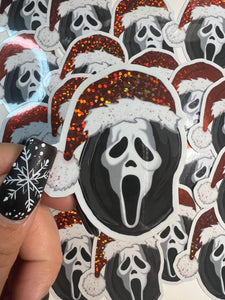 Santa Ghostie Stickers