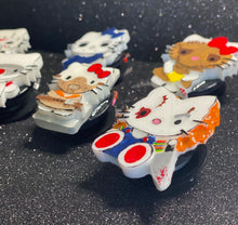 Load image into Gallery viewer, Horror Themed Hello Kitties Gripper